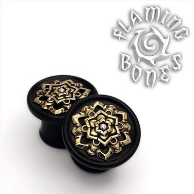 Black Dog Wood Chandi Mandala In Bronze with Sterling Silver Accent