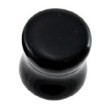 Black Onyx Stone Saddle Flared Plug
