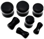Black Onyx Stone Saddle Flared Plug
