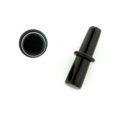 Black Water Buffalo Horn Long Tapered Plugs
