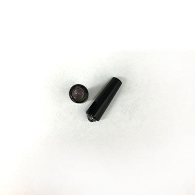 Black Water Buffalo Horn Long Tapered Plugs with Silver and Gem Inlay