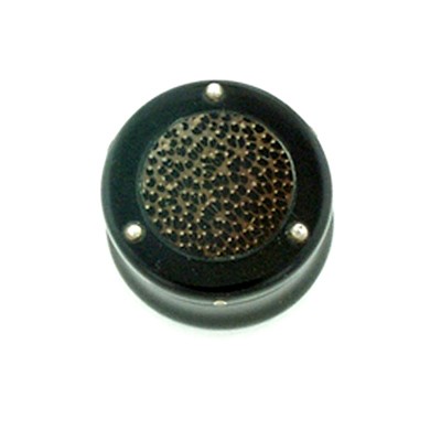 Black Water Buffalo Horn Plugs with Palm