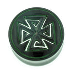 Black Water Buffalo Horn with Lacquer Inlay Lattice Eyelets - Style EHL6