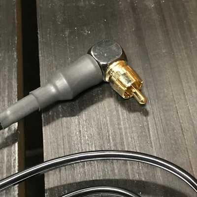 Blood Money Irons Thin Right Angle RCA Cord