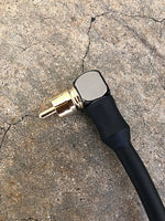 Blood Money Irons Double-Insulated Right Angle RCA Cord