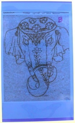 Spirit Blue Carrier Sheet for Thermofax Paper - 14"