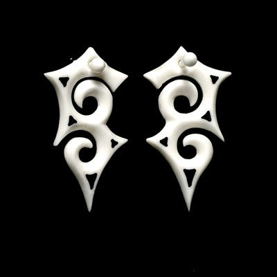 Bone with Black Water Buffalo Horn Inlay and Grooved Post and O-Ring