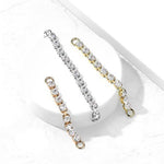 Brass and Crystal Connector Chain