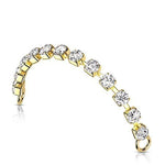 Brass and Crystal Connector Chain
