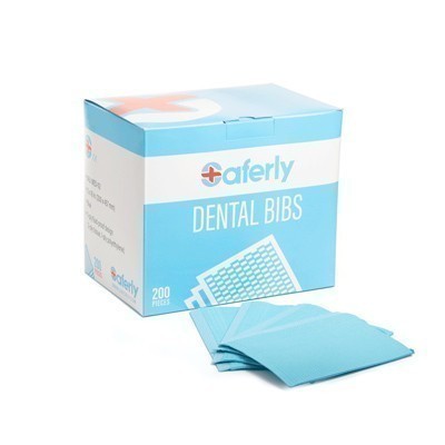 Case of 200 13" x 18" Dental Bibs by Saferly