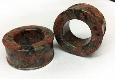 Classic Eyelets in “Terra Cotta Red” Spanish Granite