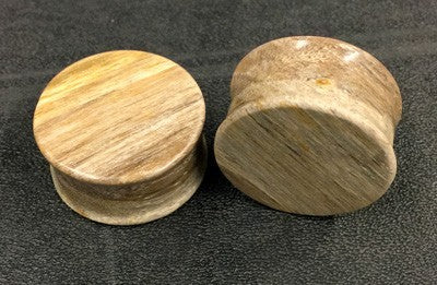 Classic Plugs in Javanese Fossilized Wood - Style 2A