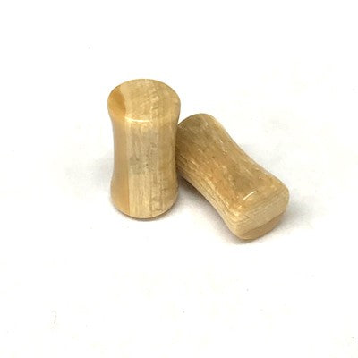 Classic Plugs in Rare Colored Fossilized Mammoth Tusk