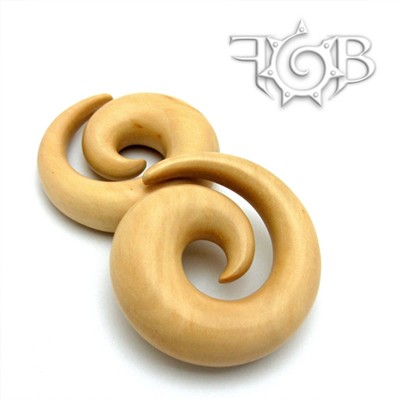 Classic Spirals in Javanese Coffee Wood