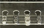 Acrylic Jewelry Display Racks for 18” Double Sided Body Jewelry Display