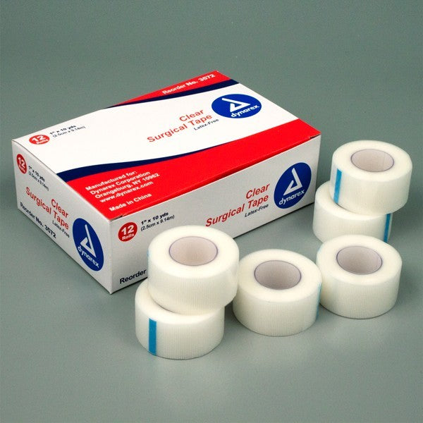 Box of Clear Surgical Tape by Dynarex