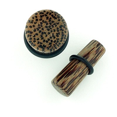Coconut Wood Long Tapered Plugs