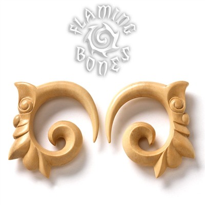 Collectors Series Coffee Wood Floral Spiral 1