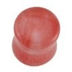 Coral Murano Glass Saddle Flared Plug