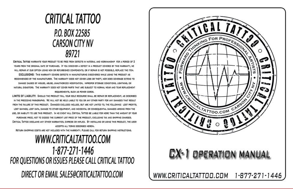 Critical Tattoo CX1-G2 Power Supply