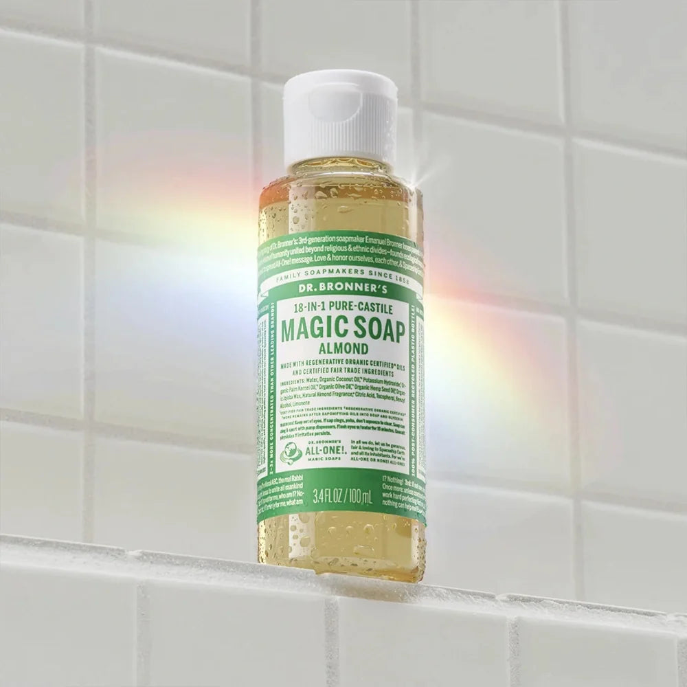 Dr. Bronner’s Pure-Castile Soap - Almond – Choose Size