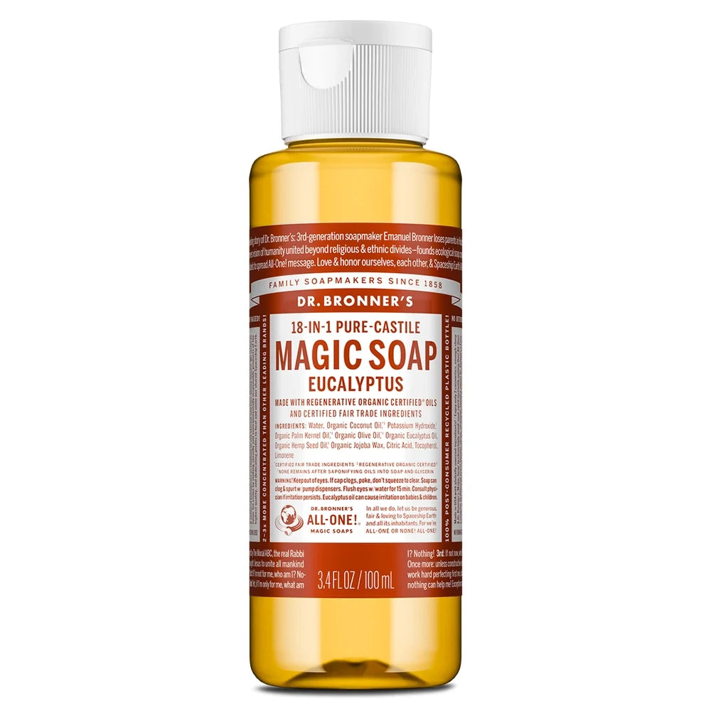 Dr. Bronner’s Pure-Castile Soap - Eucalyptus – Choose Size