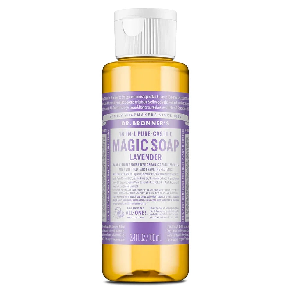 Dr. Bronner’s Pure-Castile Soap - Lavender – Choose Size