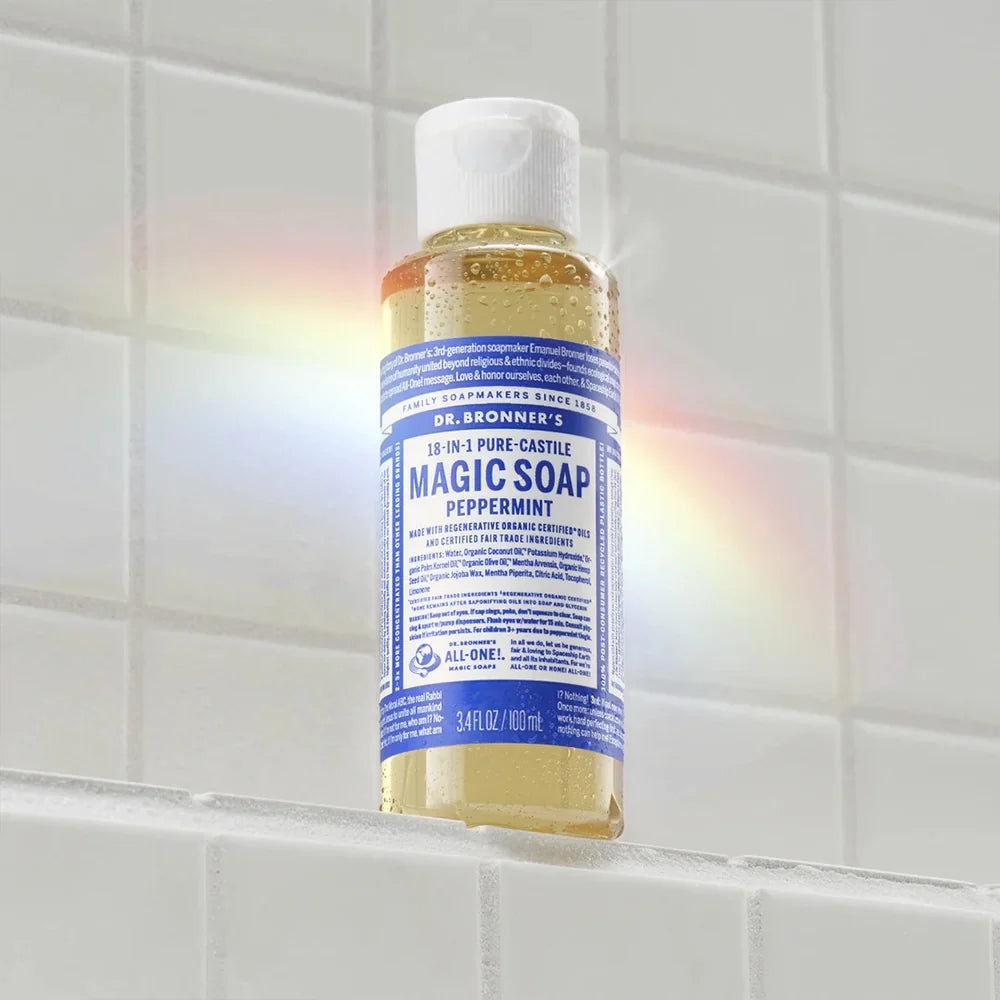 Dr. Bronner’s Pure-Castile Soap - Peppermint – Choose Size