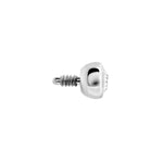 16g and 18g Steel Internally Threaded Jeweled Ball with Thread Leader