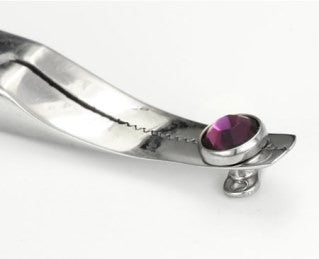 Thin 5" Dermal Anchor Holder Steel Forceps