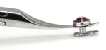 Thin 5" Dermal Anchor Holder Steel Forceps