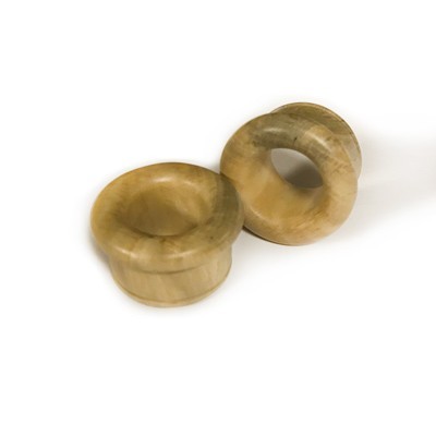 Donut Single Flared Eyelets in Javanese Coffee Wood