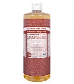 Dr. Bronner’s Pure-Castile Soap - Eucalyptus – 32oz Bottle