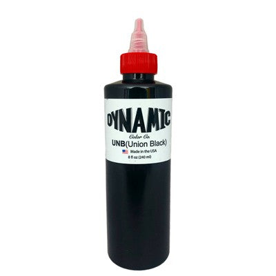 Dynamic UNION Black Tattoo Ink - 8oz Bottle
