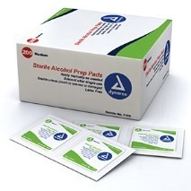 Dynarex Alcohol Prep Pads - Box of 200