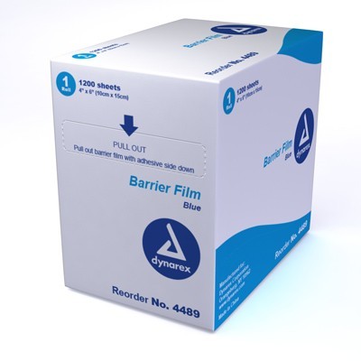 Dynarex Barrier Film - Blue - 1200 Sheets