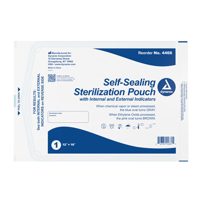 Dynarex Sterile Pouches - 12" x 16" - Box of 200