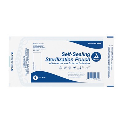 Dynarex Sterile Pouches - 5.25" x 10" - Box of 200