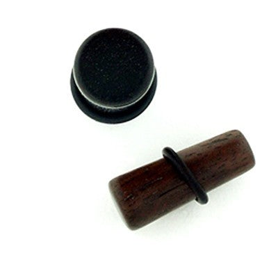 Ebony Wood Long Tapered Plugs