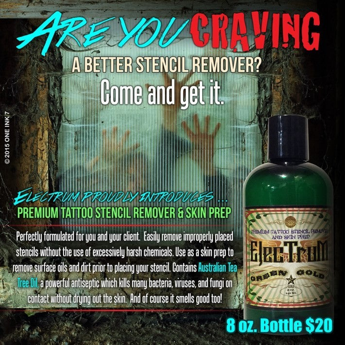 Electrum Premium Tattoo Stencil Remover and Skin Prep - 8oz
