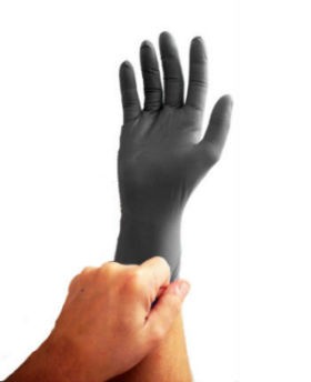 Emerald 4X Black Nitrile Gloves - 4 Mil