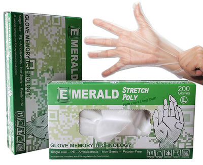 Emerald General-Purpose Stretch Poly Gloves