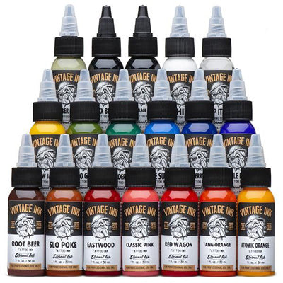 Eternal Tattoo Ink - Vintage Ink Set - 18 Bottles