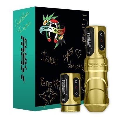 FK Irons Flux Max with Two PowerBolt 2.0 - Hope Versus Cancer Gold