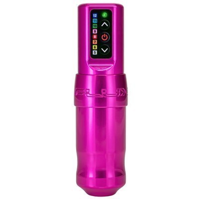 FK Irons Spektra Flux Wireless Tattoo Machine with Two Power Bolts - Bubblegum