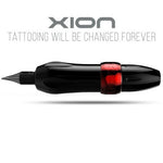 FK Irons Spektra Xion Rotary Tattoo Machine - Black and Ruby