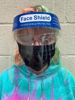 Face Shield with Blue Headband