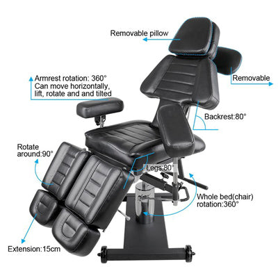 Fellowship Adjustable Tattoo Client Chair 3604