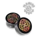 Flora Mandala Plug in Black Dogwood with Mixed Metals