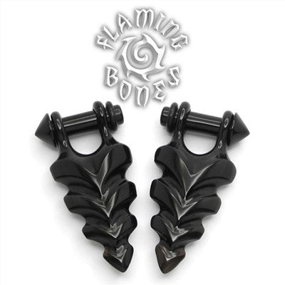Forma 6 Stirrups in Black Water Buffalo Horn